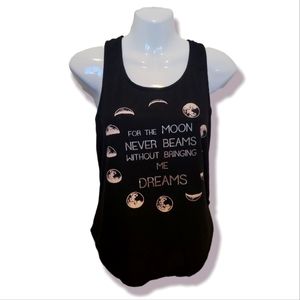 Black Tank Top w/ Moom design